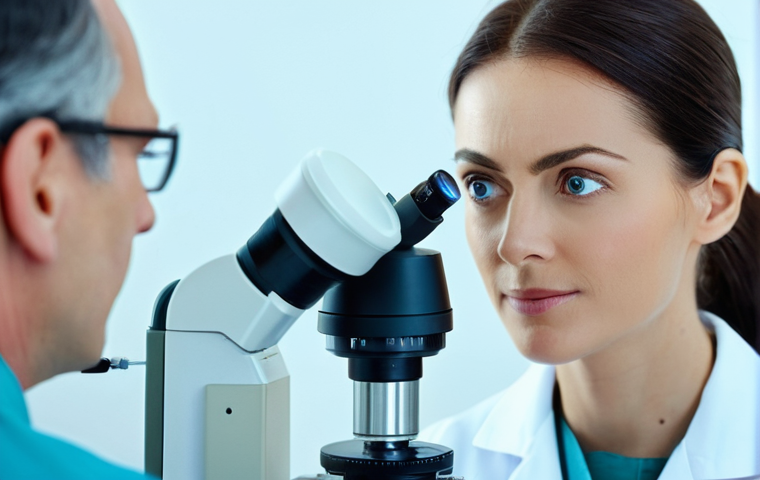 눈 충혈 치료법 - A person, dressed in comfortable, modest spring attire, stands in a bright, sunny park with vibrant,...