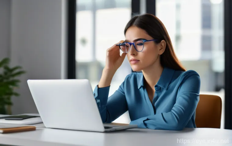 눈 건강 검진 가이드 - A heartwarming scene in a bright, modern living room. A curious 6-year-old child, dressed in a color...